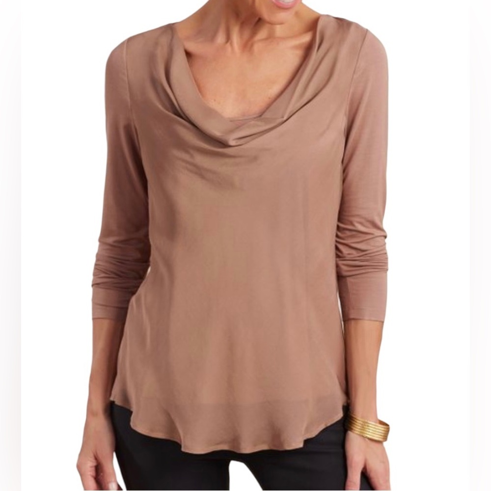 NWT Soft Surroundings Nikkita Top Chocolate Mint Size Medium